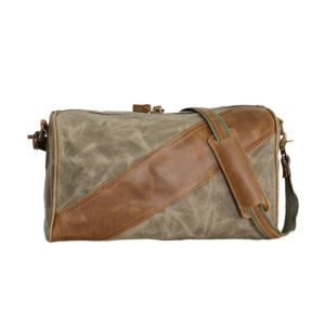 small leather travel bag